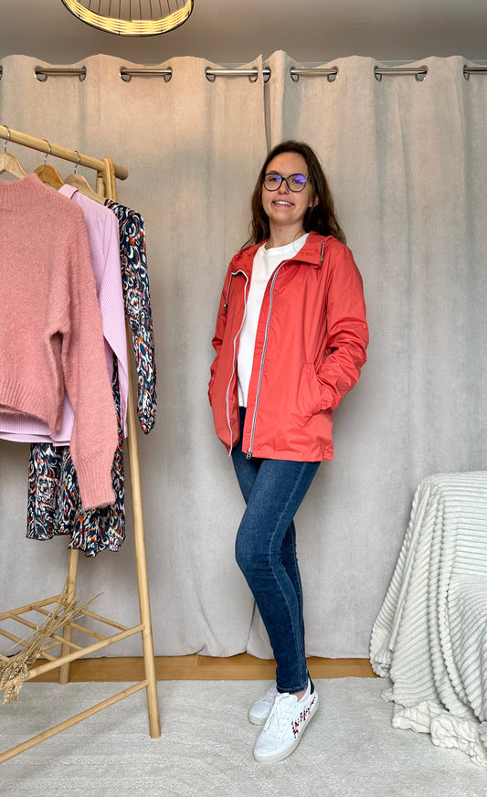 Parka Courte FLORA Corail