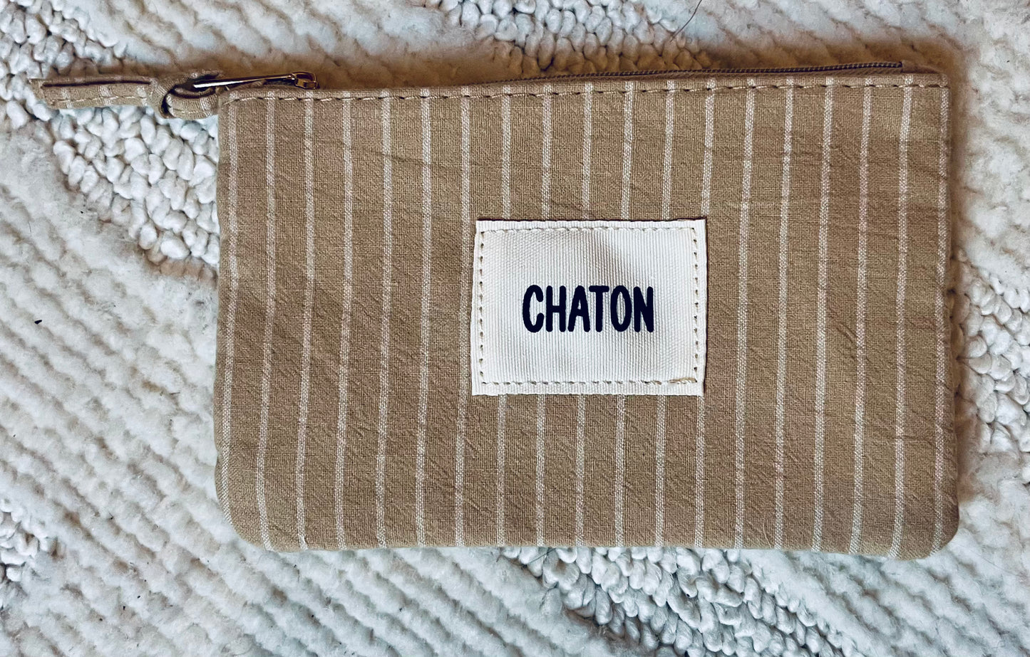 POCHETTE À RAYURES - COTON