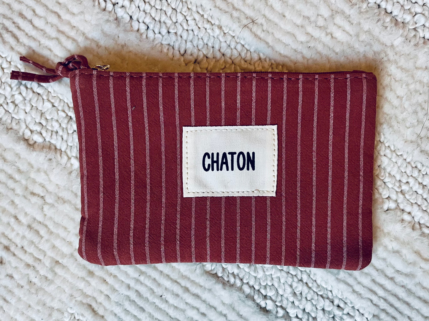 POCHETTE À RAYURES - COTON